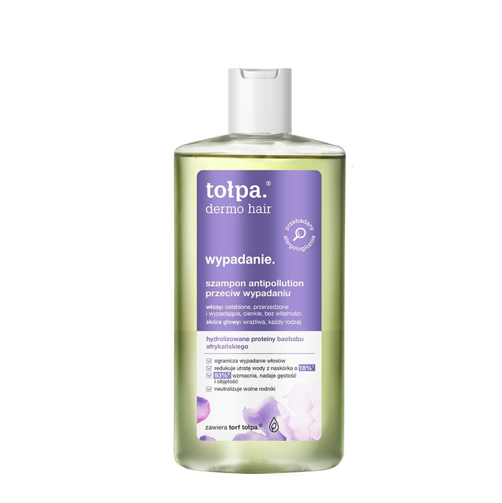 Tołpa. Wypadanie szampon antipollution przeciw wypadaniu, 250 ml. Najniższa cena (minione 30 dni): 26,99 zł