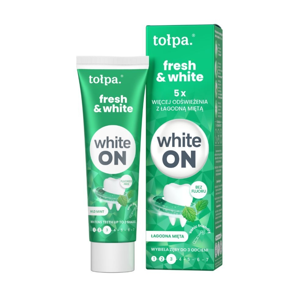 Tołpa. Fresh & white pasta do zębów, 75 ml