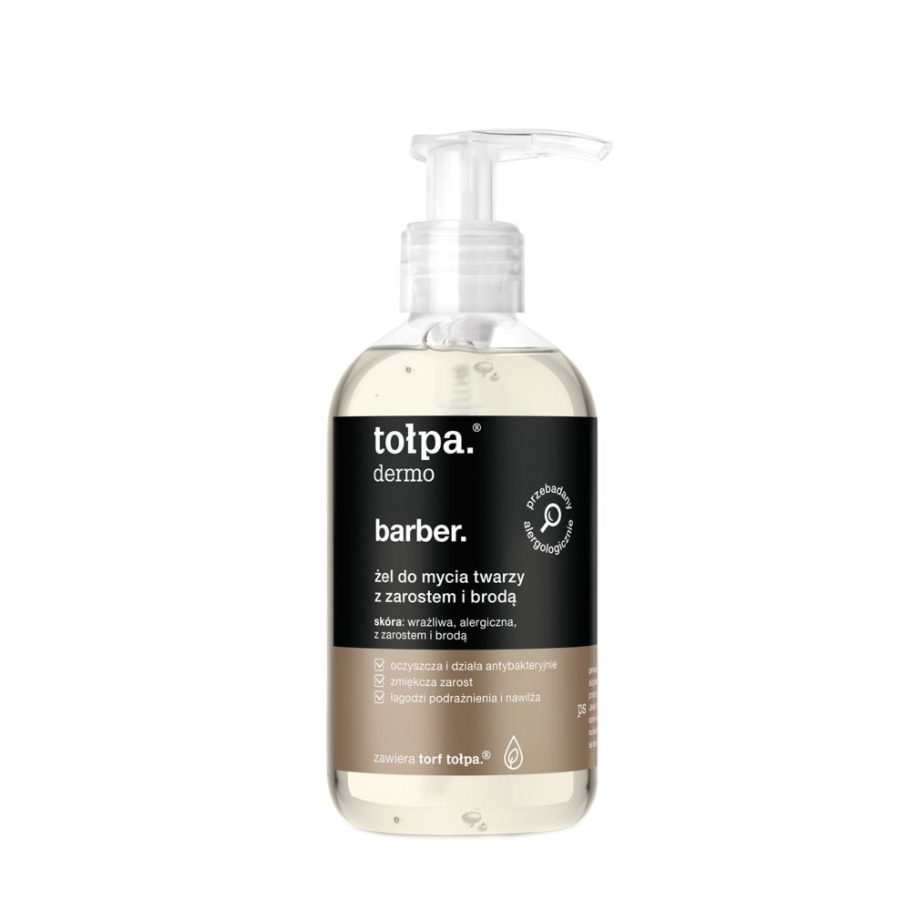 Tołpa. Dermo barber. żel do mycia twarzy z zarostem i brodą, 150 ml