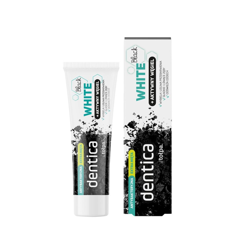 Tołpa. White pasta do zębów BLACK WHITE, 75 ml