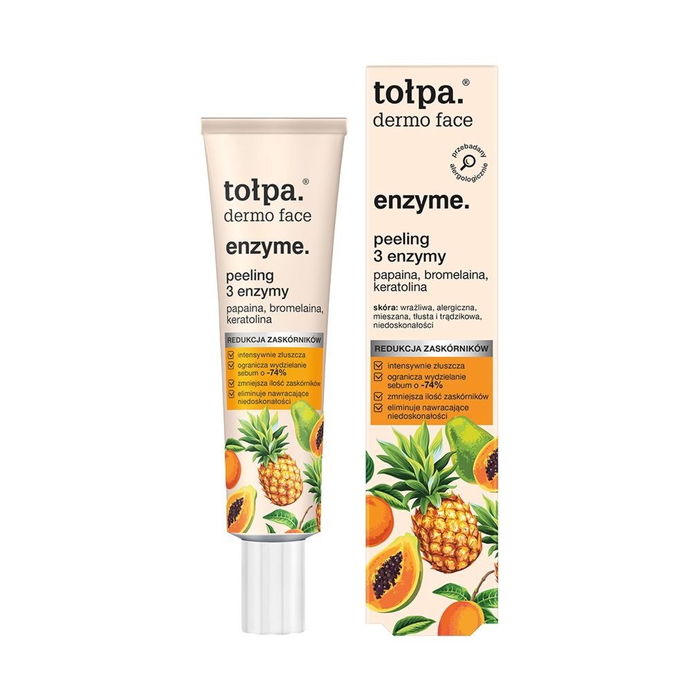 Tołpa. Enzyme. Peeling 3 enzymy, 40 ml. Najniższa cena (minione 30 dni): 24,69 zł