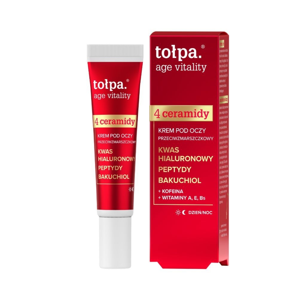 Tołpa. 4 ceramidy krem pod oczy przeciwzmarszczkowy, 15 ml