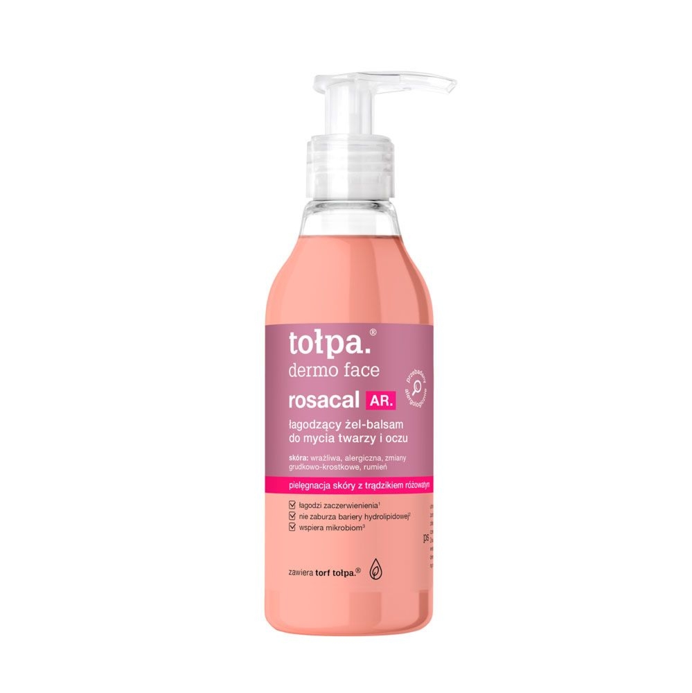 Tołpa. Rosacal AR. łagodzący żel-balsam do mycia twarzy i oczu, 195 ml
