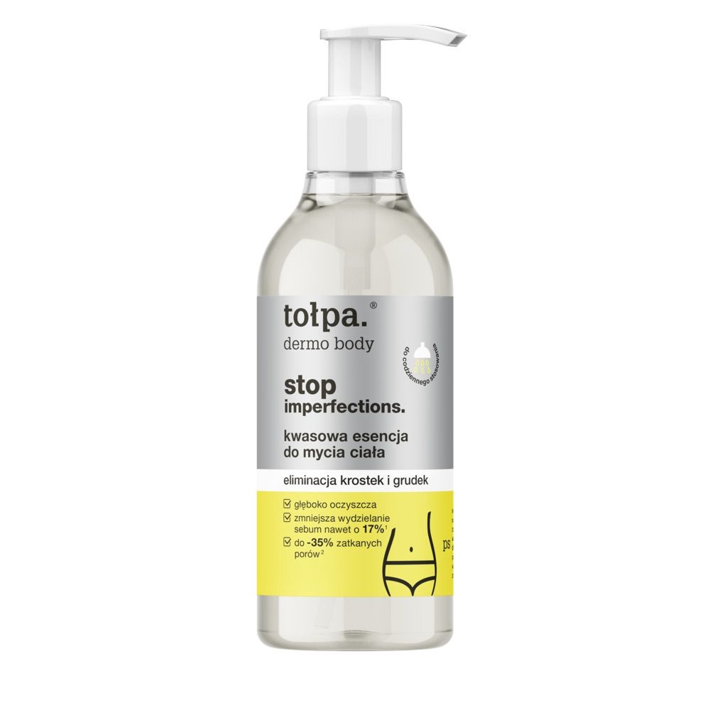 Tołpa. Stop imperfections. Kwasowa esencja do mycia ciała, 300 ml