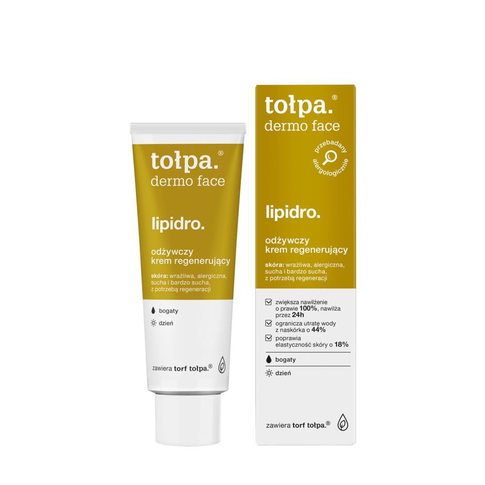 Tołpa. Lipidro. Odżywczy krem regenerujący, BOGATY, DZIEŃ, 40 ml