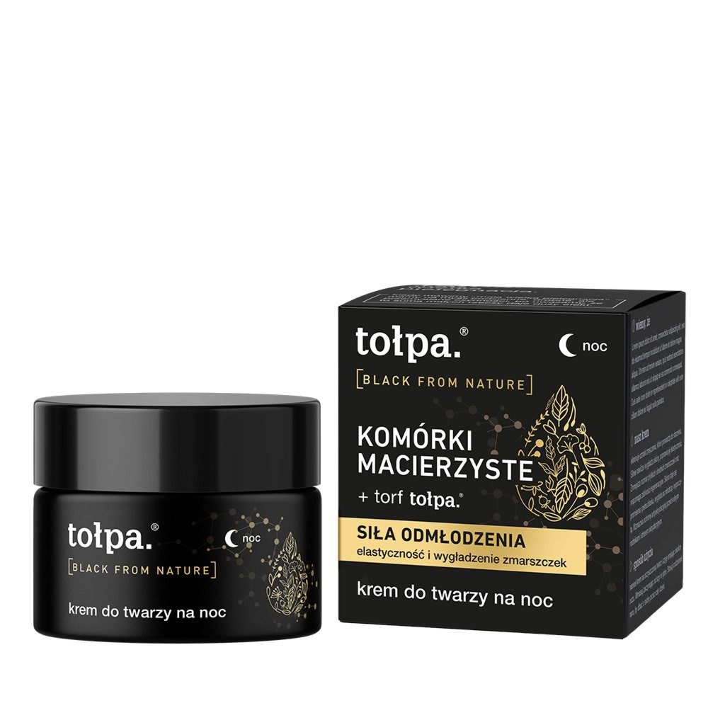 Tołpa. Black from nature krem do twarzy na noc, 50 ml. Najniższa cena (minine 30 dni): 47,24 zł
