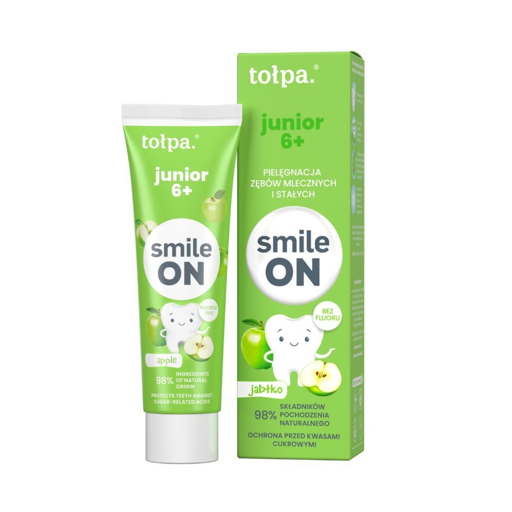 Tołpa. Junior 6+ wegańska pasta do zębów dla dzieci, 75 ml