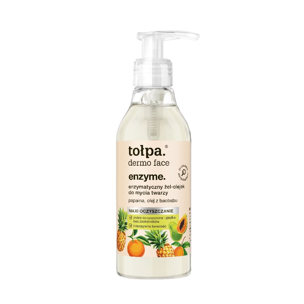 Tołpa. Enzyme. Enzymatyczny żel-olejek do mycia twarzy, 195 ml