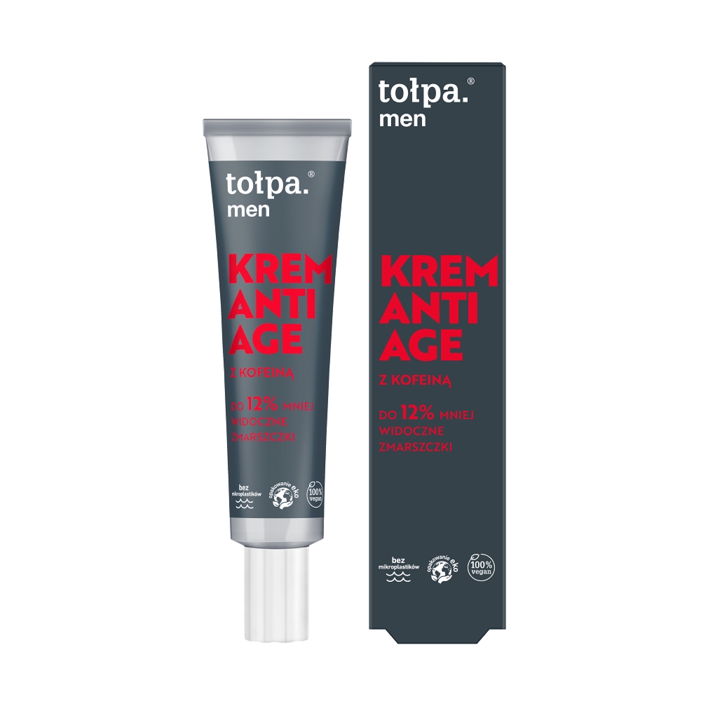 Tołpa. Men krem anti age z kofeiną, 40 ml. Najniższa cena (z 30 dni): 20,6 zł