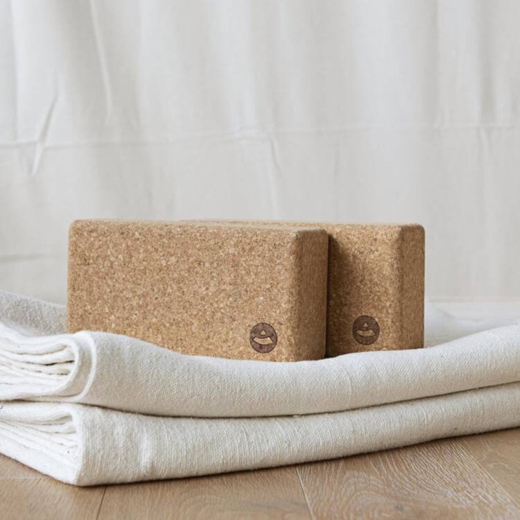 Koc do jogi Shavasana - naturalny
