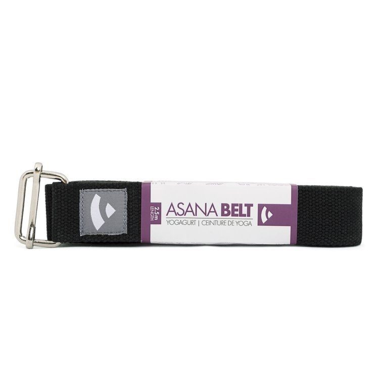 Pasek do jogi Asana czarny 2,5 m x 38 mm