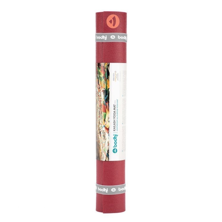 Mata do jogi Kailash Premium 3mm - Długa 200cm - bordowy