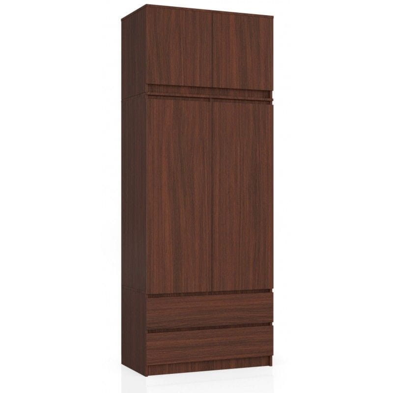 Szafa do sypialni, nadstawka, DORMI, 90x51x234 cm, wenge, mat