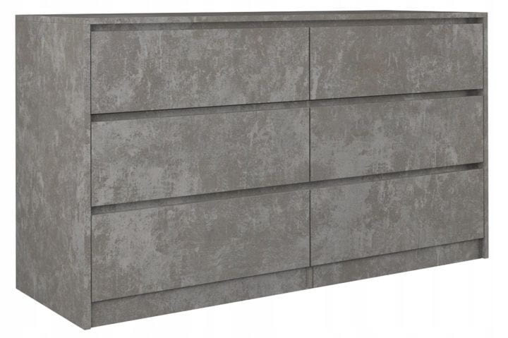 Komoda do sypialni, pokoju, K6, 140x40x75 cm, beton