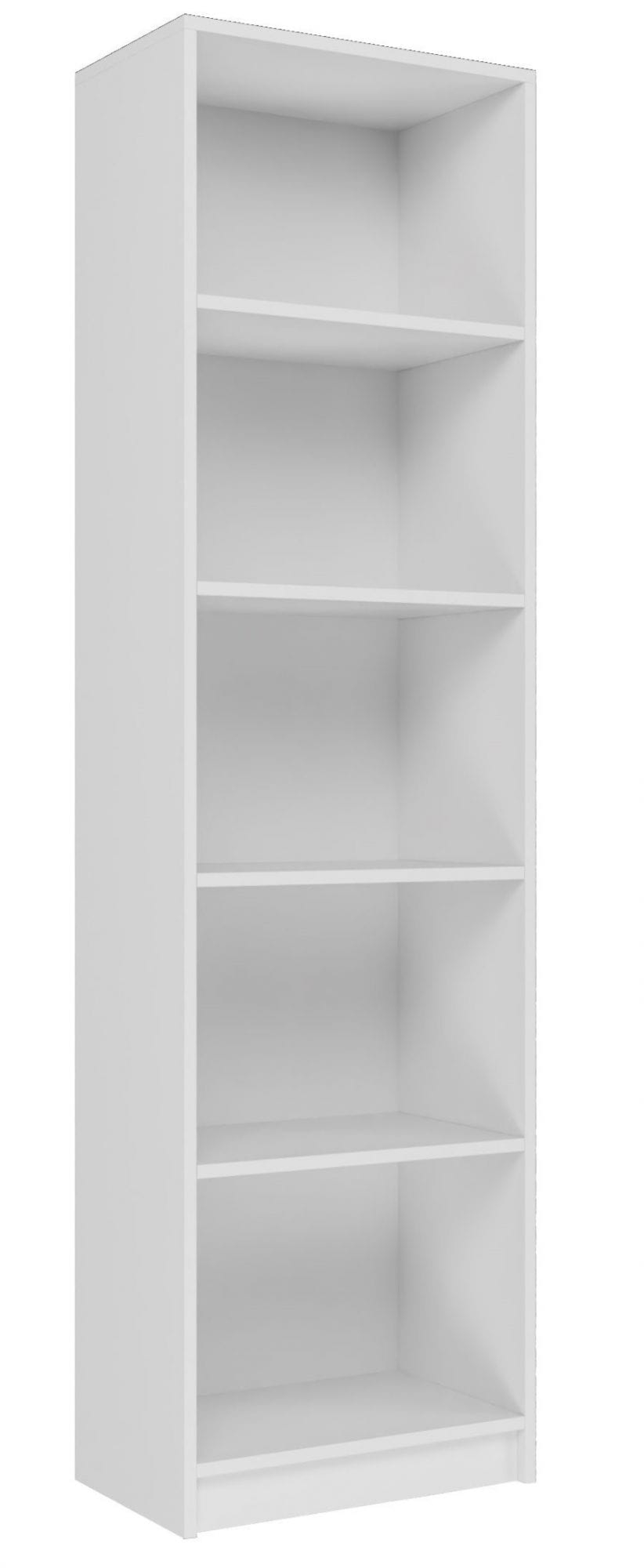 Regał, klasyczny, szafka do biura, pokoju, R50, 50x30x171 cm, biel, mat