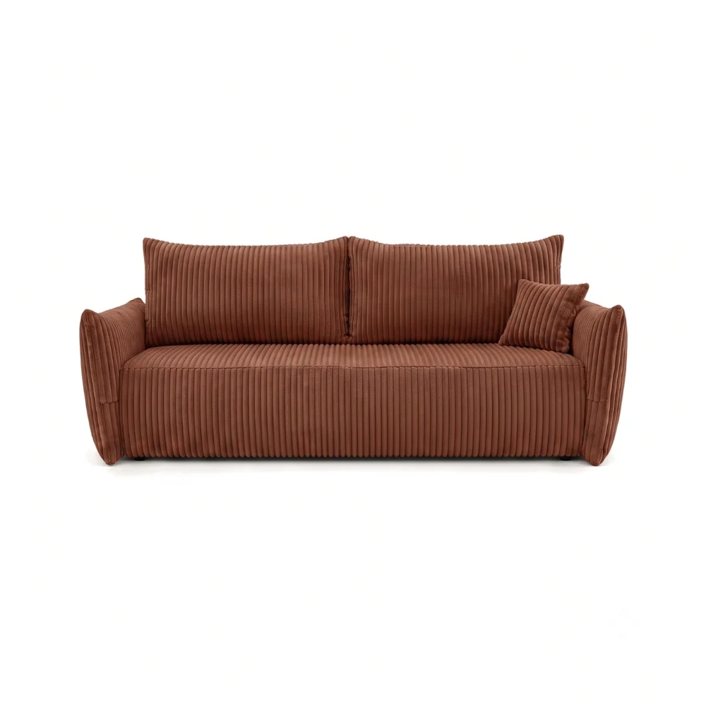 Kanapa dwuosobowa, sztruks, SERANO, 230x112x92 cm, miedziany