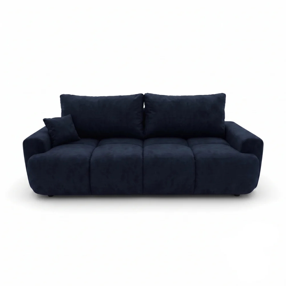 Kanapa, PELAGO, velvet, 239x102x93 cm, niebieski