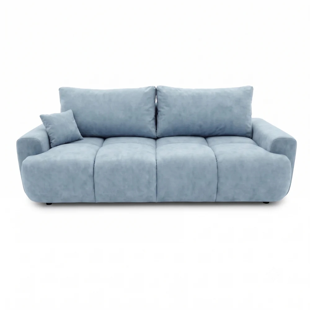 Kanapa, PELAGO, velvet, 239x102x93 cm, jasny niebieski