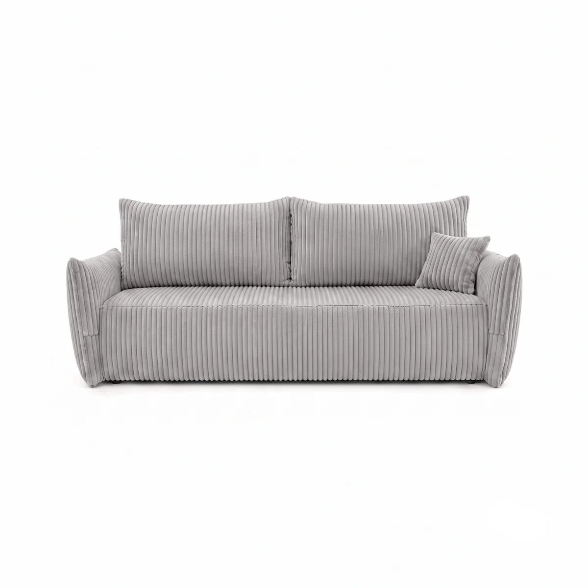 Kanapa dwuosobowa, sztruks, SERANO, 230x112x92 cm, jasny szary