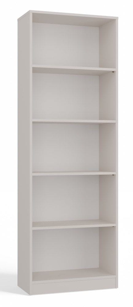Klasyczny regał na książki, R60, 60x30x182 cm, beżowy, mat