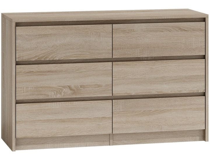 Komoda do sypialni, pokoju, K6, 120x40x75 cm, dąb sonoma