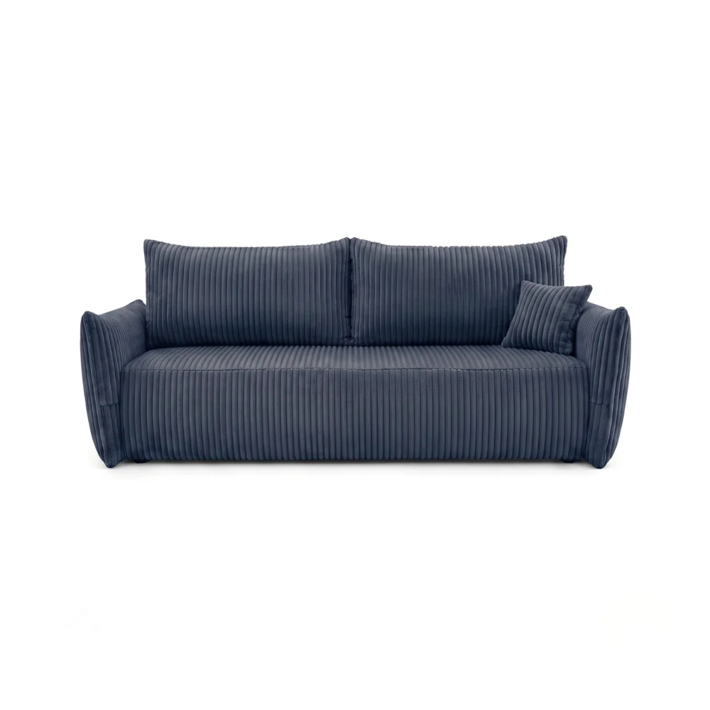 Kanapa dwuosobowa, sztruks, SERANO, 230x112x92 cm, niebieski