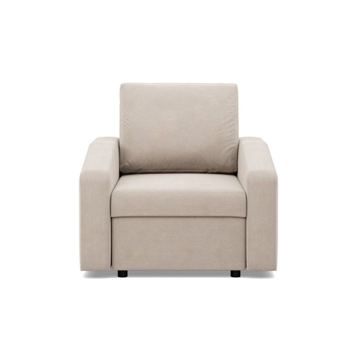 Fotel do salonu, BLOM, velvet, 83x92x92 cm, beżowy