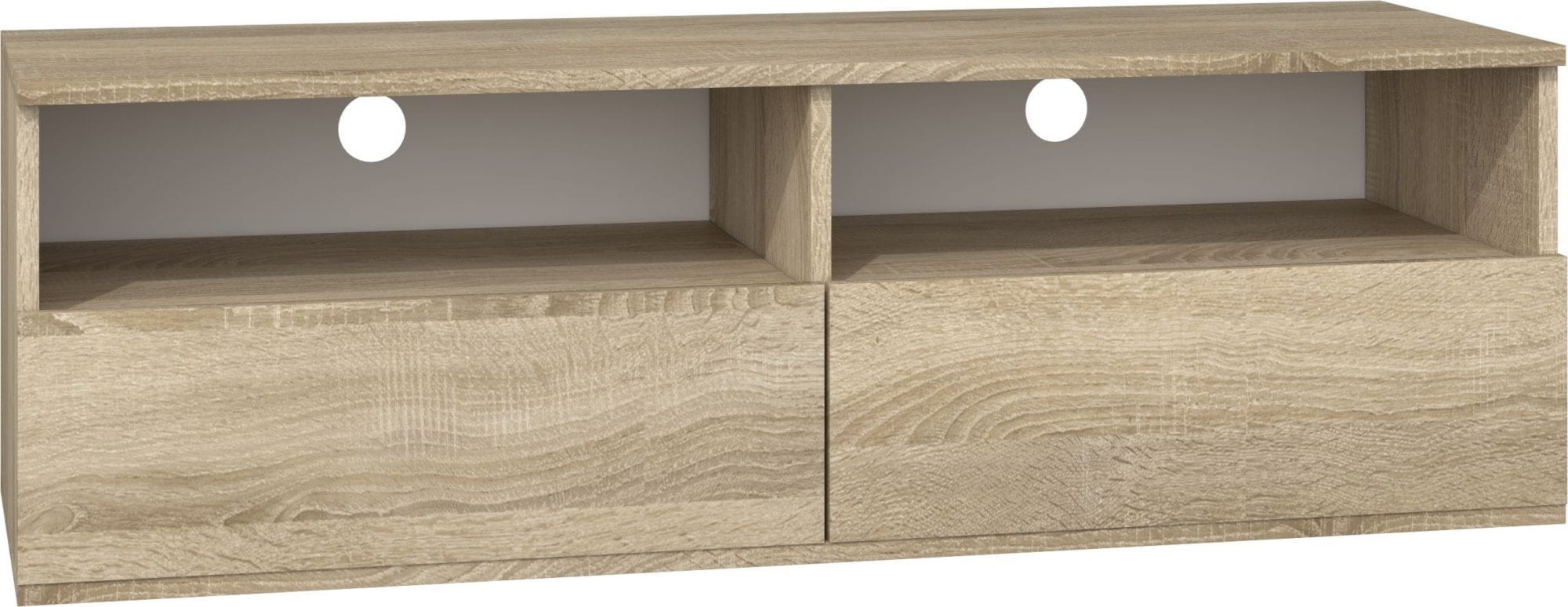 Szafka pod telewizor, stolik rtv, rumba, 120x40x38 cm, dąb sonoma