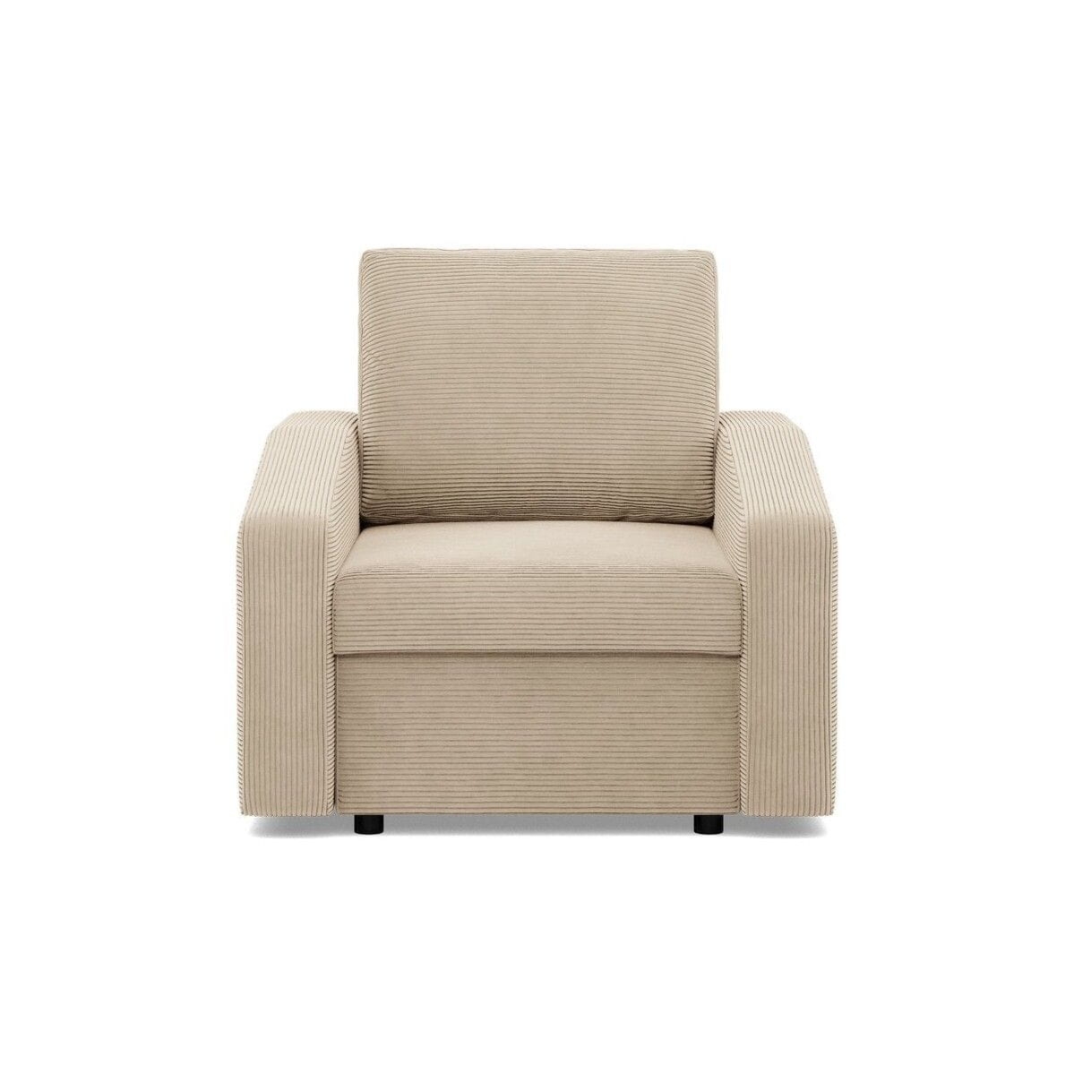 Fotel do salonu, BLOM, sztruks, 83x92x92 cm, beżowy