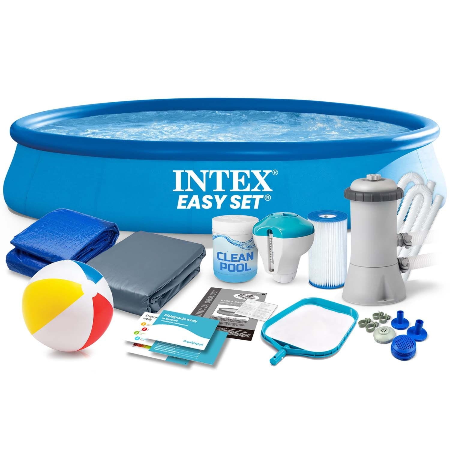 Basen ogrodowy rozporowy, zestaw 15w1, Intex, 457x84 cm