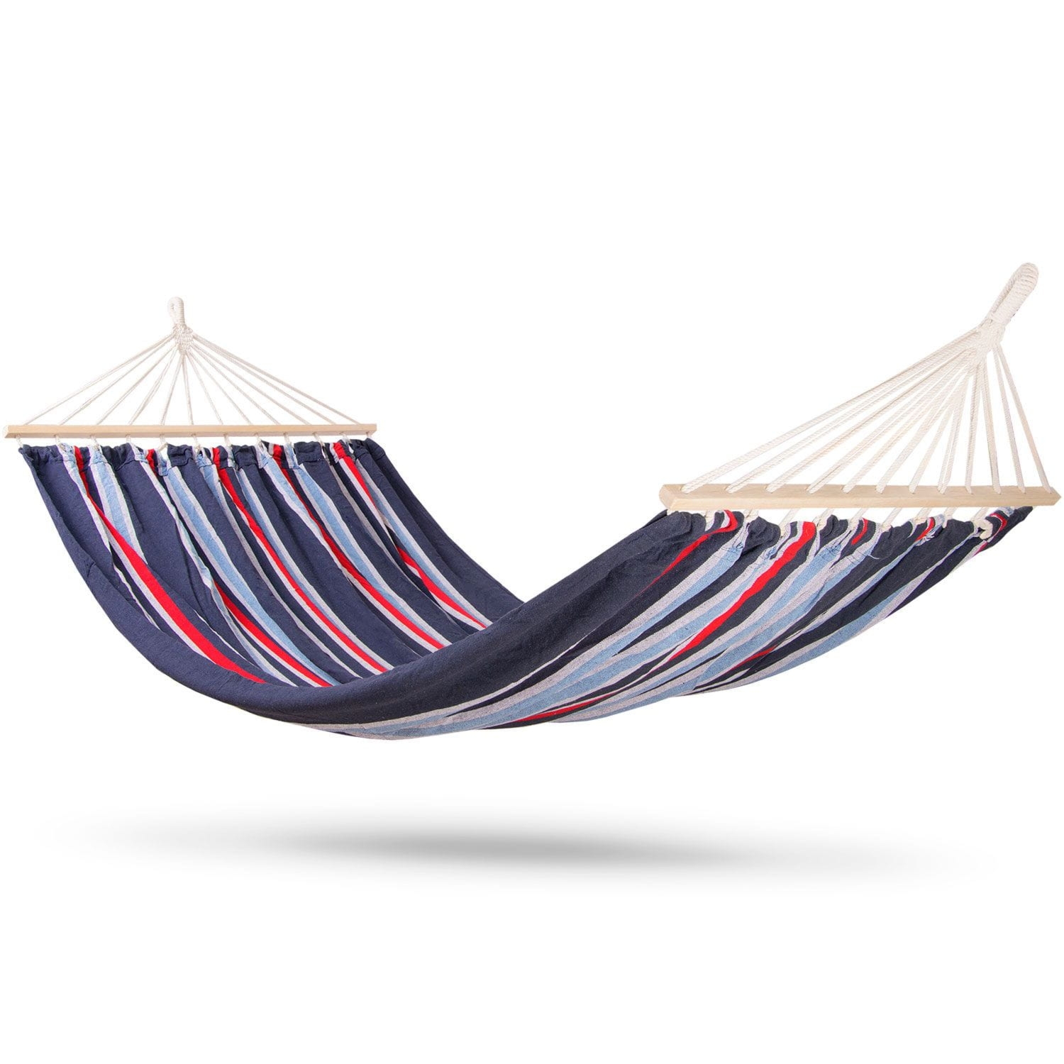 Hamak ogrodowy, Bahama Double, 2-osobowy, 220x160 cm, granatowy