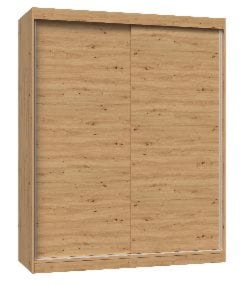 Szafa do sypialni, drzwi przesuwne, Iga, 160x61x200 cm, dąb artisan