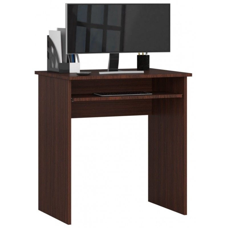 Małe biurko komputerowe, DESKO, 68x51x74 cm, wenge, mat
