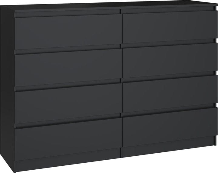 Komoda do sypialni, salonu, M8, 140x40x97 cm, czerń