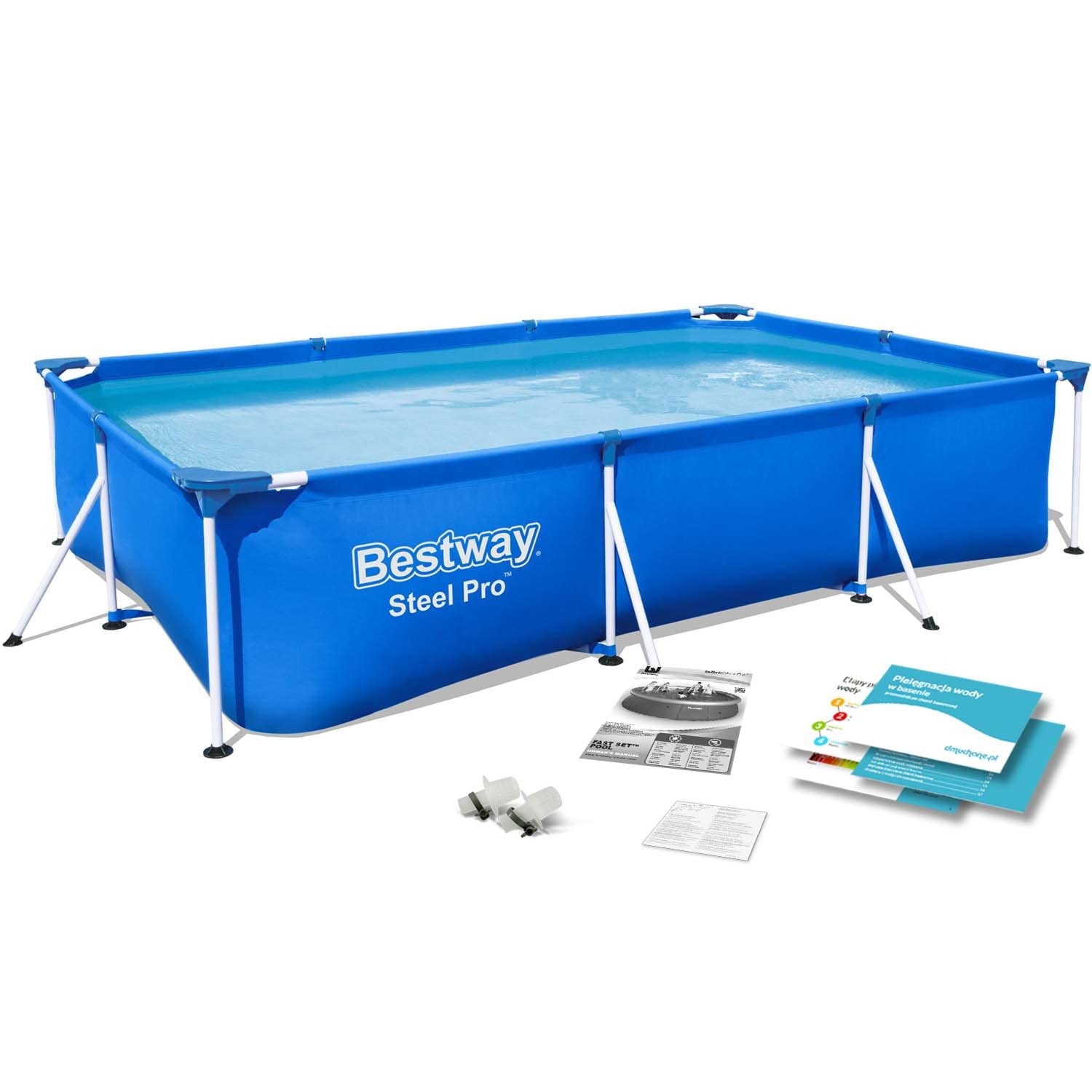 Basen ogrodowy stelażowy, 5w1, Bestway, 300x201x66 cm