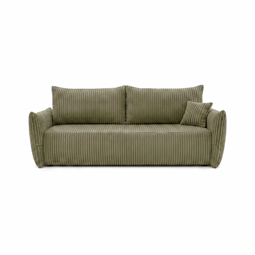 Kanapa dwuosobowa, sztruks, SERANO, 230x112x92 cm, jasny zielony