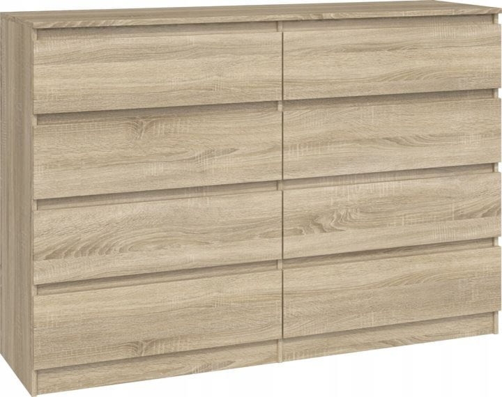 Komoda do sypialni, salonu, M8, 140x40x97 cm, dąb sonoma
