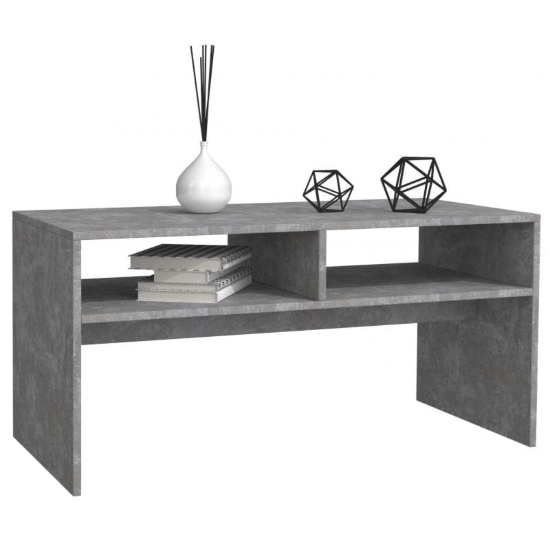 Ława, stolik do salonu, mesa, 90x51x41 cm, beton, mat