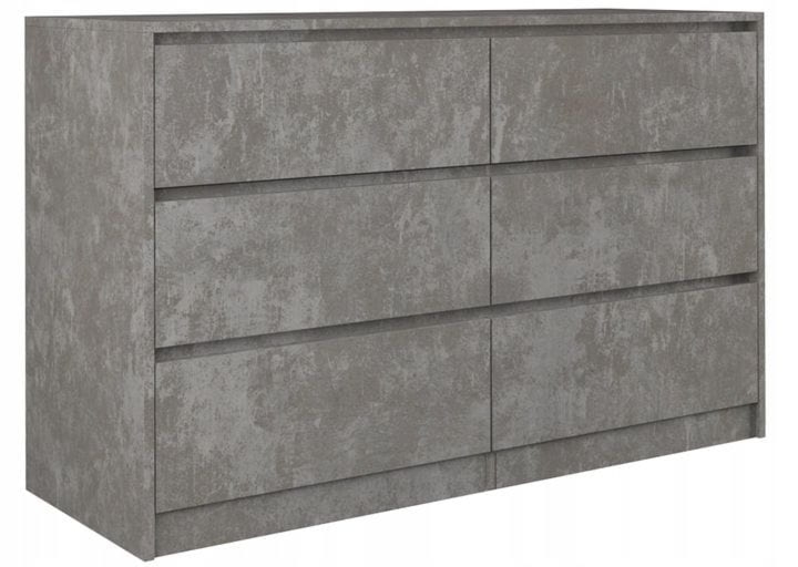 Komoda do sypialni, pokoju, K6, 120x40x75 cm, beton