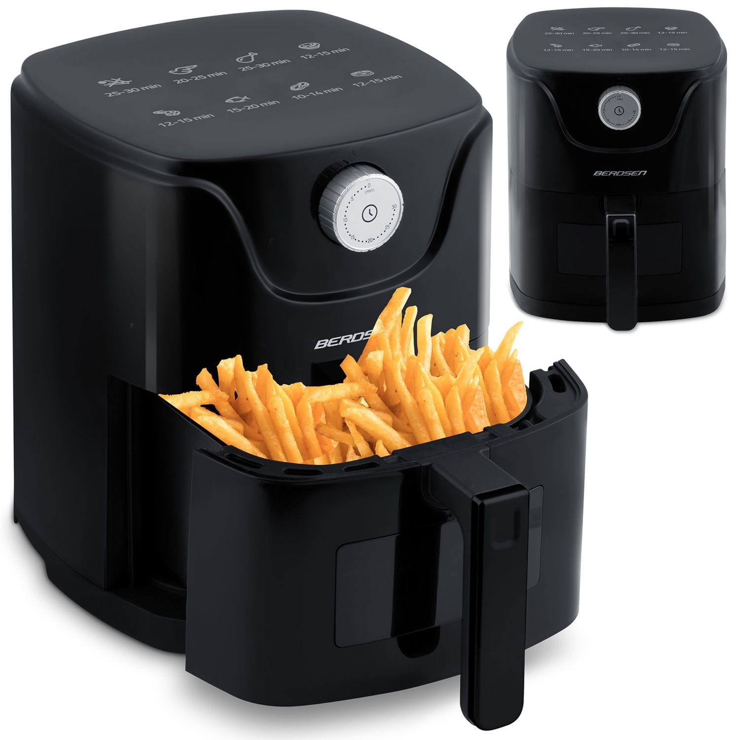 Frytkownica beztłuszczowa Berdsen, 1300W, BD-654, czarna