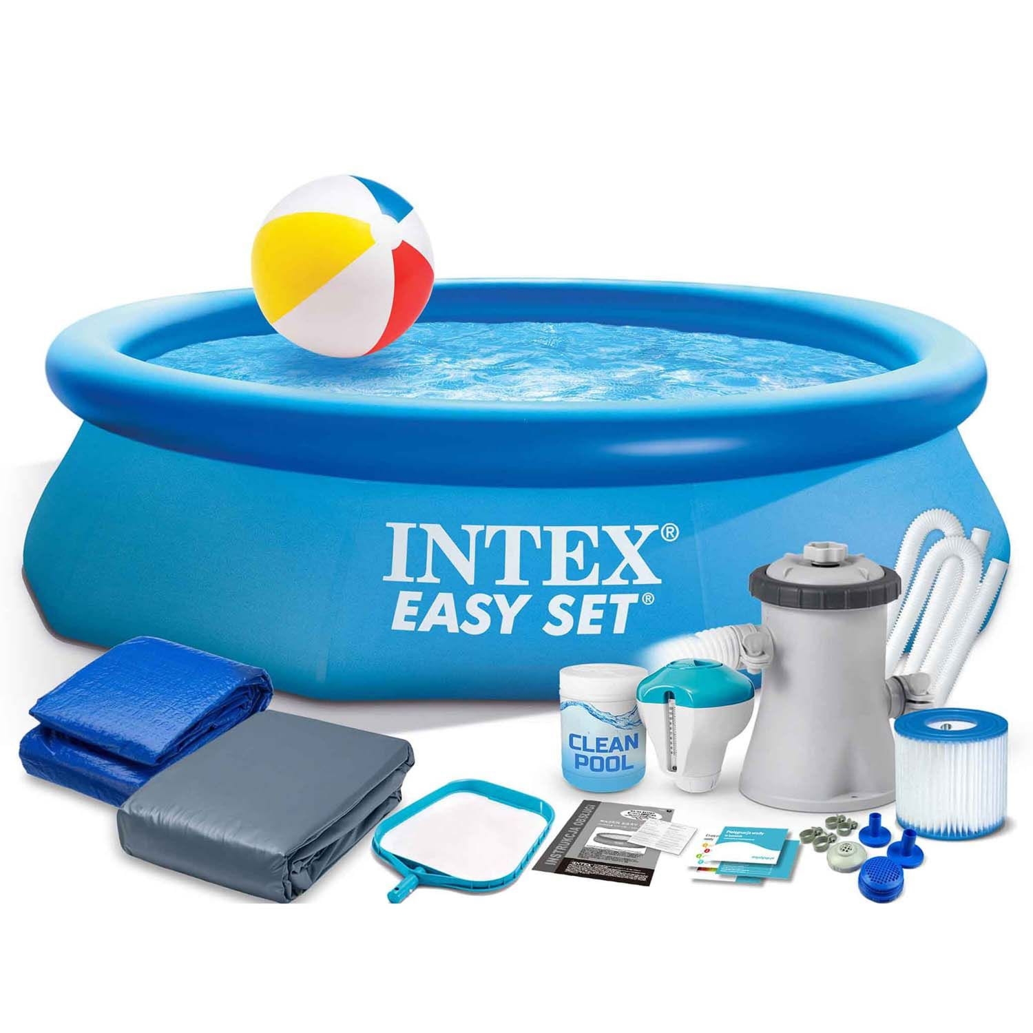Basen ogrodowy rozporowy, zestaw 16w1, Intex, 305x76 cm