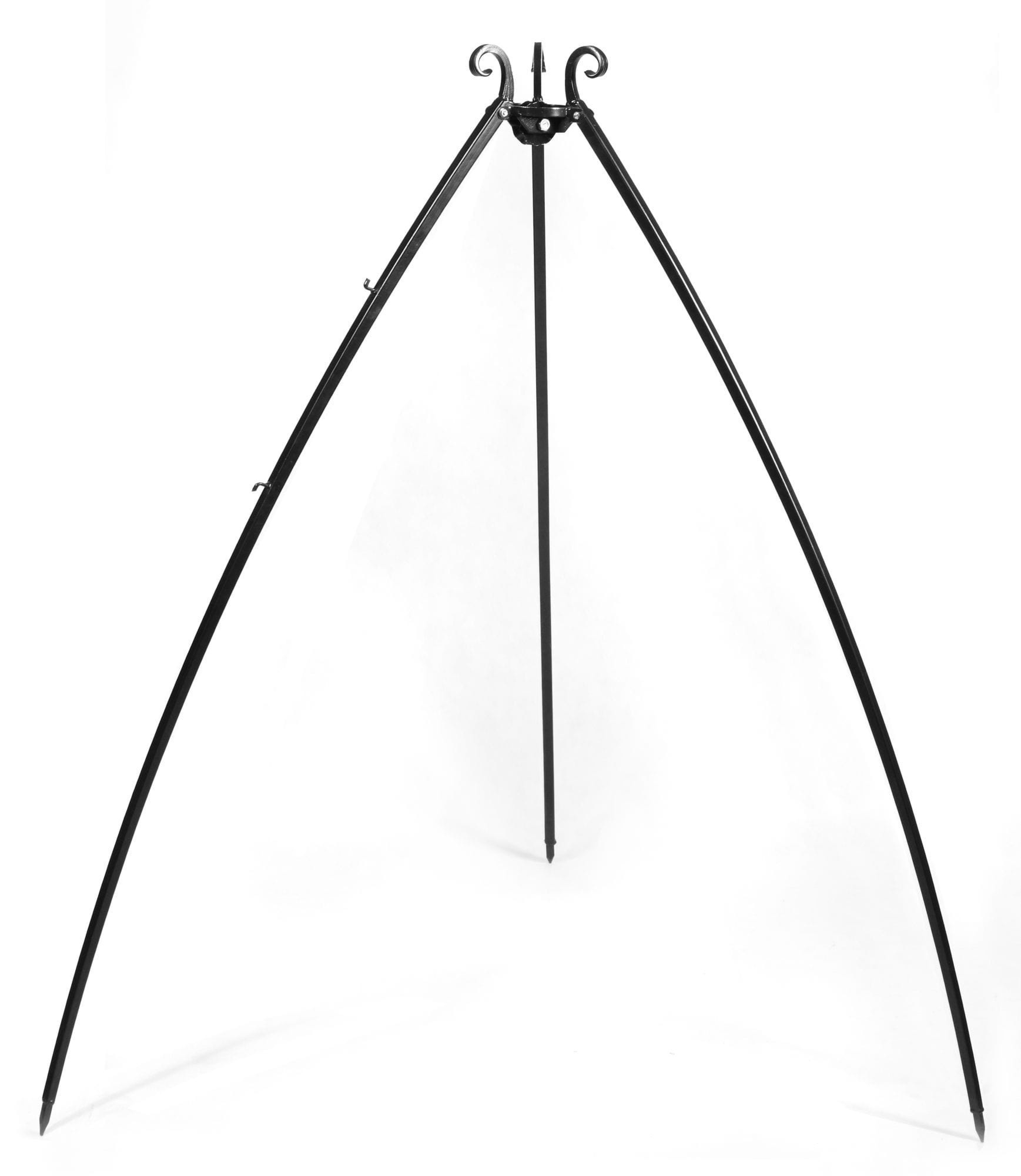 Trójnóg do grilla, woka i kociołka, 200 cm, LARGO, czarny