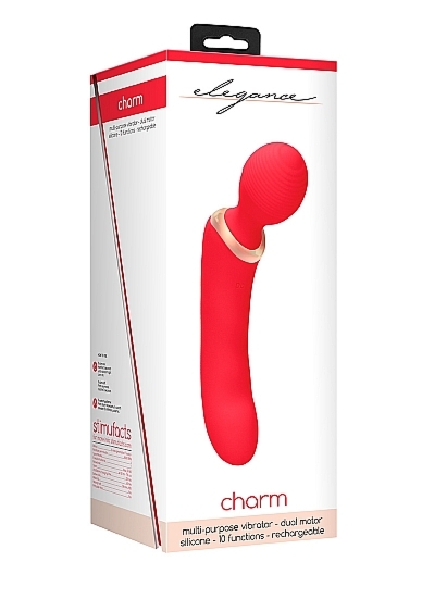 Stymulacja łechtaczki, punktu G lub prostaty Charm - Multi-Purpose Vibrator - Charm - Red
