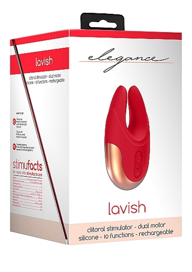 Stymulator łechtaczki MOCNY Lavish - Dual Motor Clitoral Stimulator - Lavish - Red