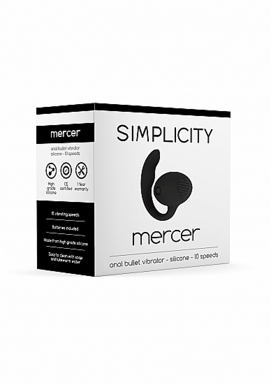 ZATYCZKA analna WIBRUJĄCA MERCER - MERCER Anal bullet vibrator - Black
