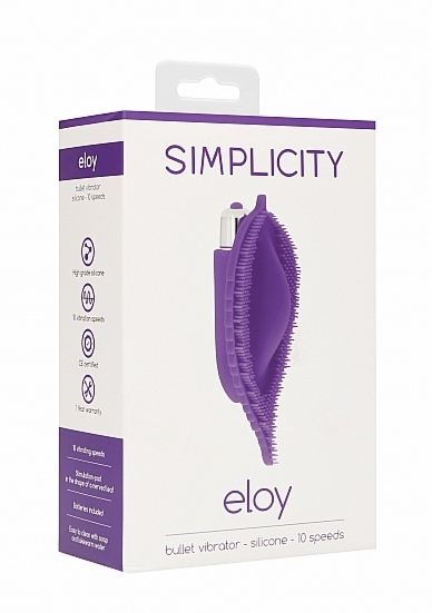 WIBRATOR mini STYMULATOR ŁECHTACZKI ELOY - ELOY Bullet vibrator - Purple