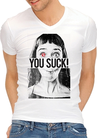 ZABAWNA KOSZULKA męska You Suck - Funny Shirts - You Suck - S-M-L-XL-2XL