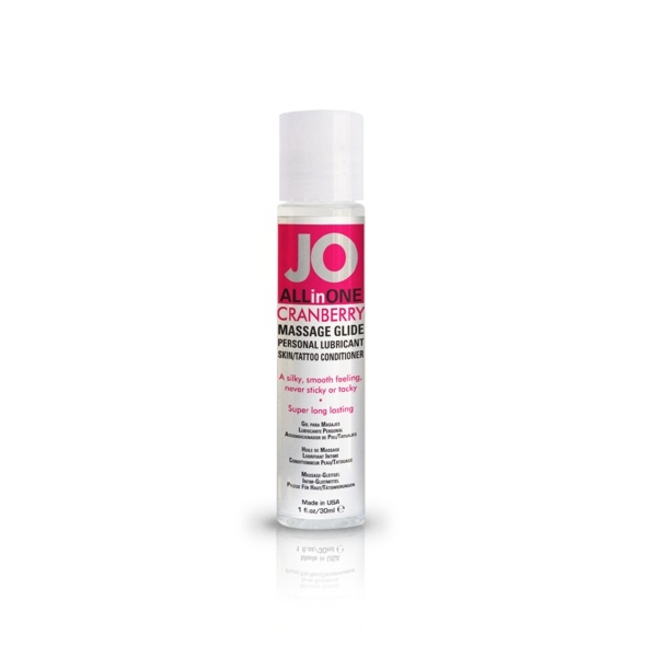 SexShop - Żel do masażu  i lubrykant - System JO Massage Glide Cranberry 30 ml ŻURAWINA - online