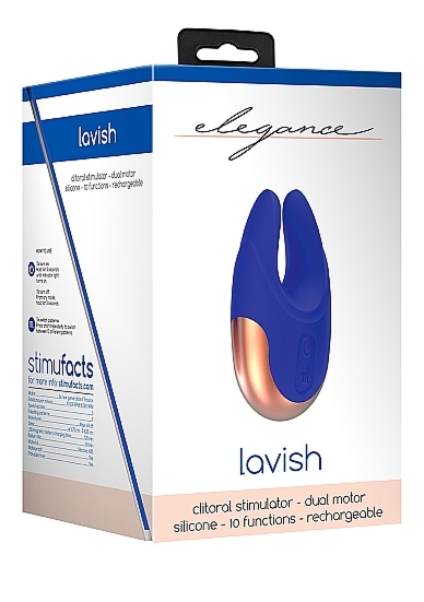 Stymulator łechtaczki MOCNY Lavish - Dual Motor Clitoral Stimulator - Lavish - Blue