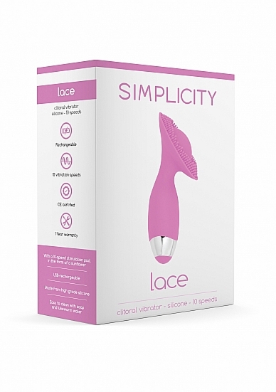 WIBRATOR Punkt G Stymulator łechtaczki LACE - LACE G-spot + clitoral vibrator - Pink
